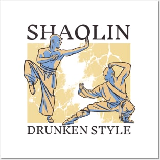 Shaolin Kung Fu Drunken Style Posters and Art